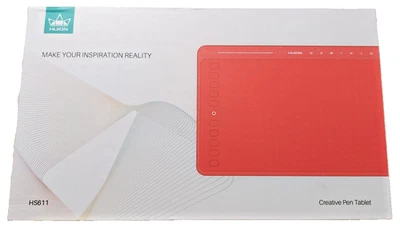 HUION HS611 Grafiktablett, 10,2 x 6,36 Zoll, ideal für digitale Kunst, Malerei - Bild 1 von 3