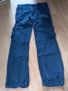 Y2K Mogul Denim Cargo Baggy Hose,27 inch,Vintage Streetwear low waist blau - Bild 1 von 7