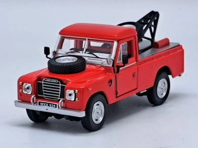 CARARAMA - LAND ROVER Pick-up Serie III Carroattrezzi Rosso - 1/43 - CAR54044 - Immagine 1 di 4