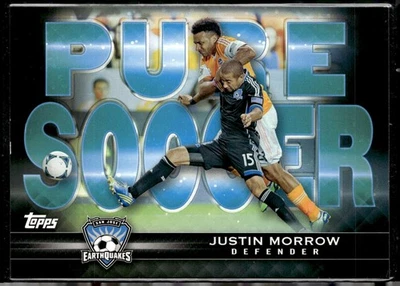 2013 Topps MLS Pure Soccer Justin Morrow #TIS-JM Rookie RC - Image 1 of 2