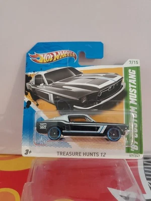 Hot Wheels 2012 Treasure Hunt #7/15 '67 Custom Mustang - Short Card - Image 1 of 4