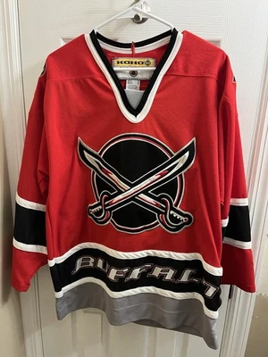 Buffalo Sabres "Butterknives" Alt Blank KOHO NHL Hockey Jersey Size M Men’s Red - Image 1 of 4