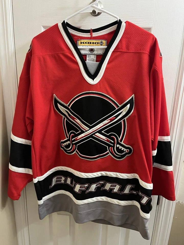 Buffalo Sabres "Butterknives" Alt Blank KOHO NHL Hockey Jersey Size M Men’s Red - Image 1 of 4