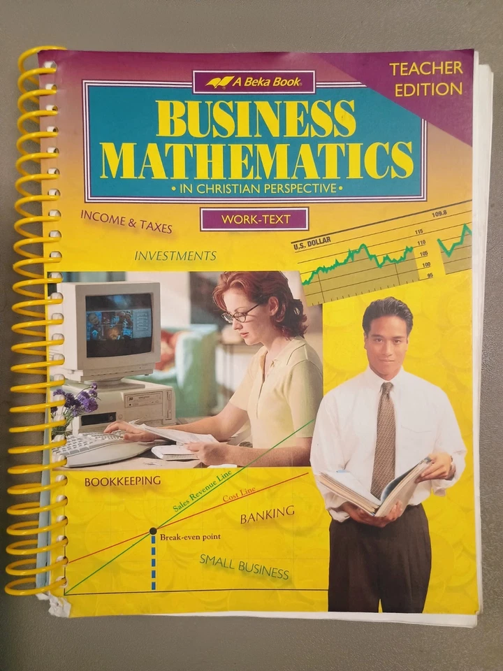 Abeka Business Mathematics In Christian Perspective 2nd Ed Teacher Edition  - Image 1 of 1