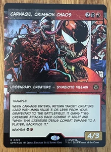 MTG Marvel Spider-Man, Carnage, Crimson Chaos - Borderless Foil - Picture 1 of 1