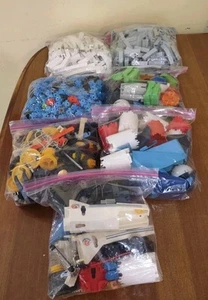 CONSTRUX Fisher Price 10 LBS Vintage Lot Beams Knots Wheels Canopy Spaceship - Picture 1 of 11