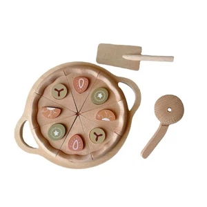 Educational Pizza Kitchen Cutter Toy Activity Centers Pretend Play Toy - Picture 1 of 8