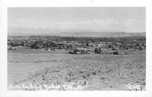 Postal cristiana RPPC Baher Oregon Birdseye View de 1930 25-9274 - Imagen 1 de 2