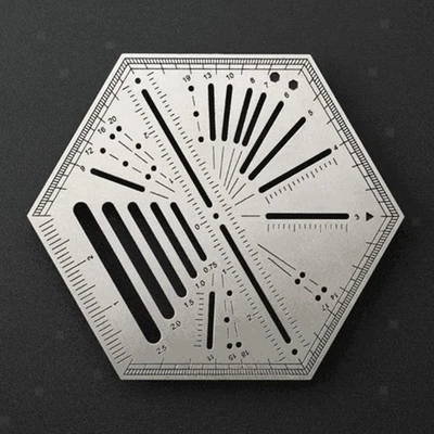 Sechseckiges Lineal, Multifunktional, Heim Patchwork, Nützliches - Bild 1 von 4