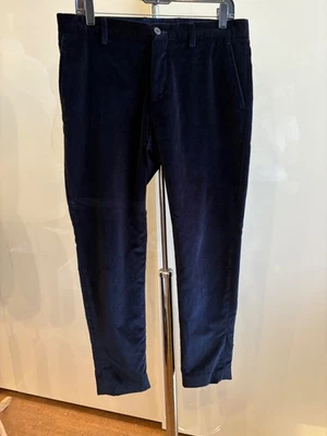 ETRO Men's Black Velvet Trousers Pants Tapered Leg SIZE 48 Made In Italy - Image 1 of 4