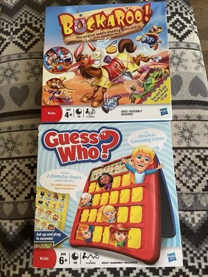 Children’s Kids Board Game Bundle Of 2 Games. Guess Who & Buckaroo - Image 1 of 4