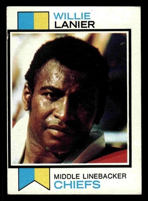 1973 Topps Willie Lanier (HOF) #410 - Kansas City Chiefs - Image 1 of 2
