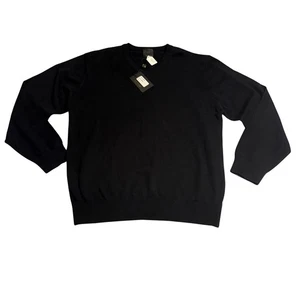 F/X Fusion V-Neck Cotton Blend Sweater Style 9037 - Black - L - Picture 1 of 3