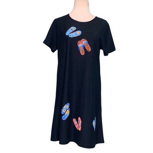 VETEMENTS Easy Apparel mini abito nero vintage taglia Medium