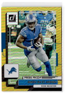 2022 Donruss Amon-Ra St. Brown #85 Premium Press Proof Detroit Lions - Picture 1 of 2