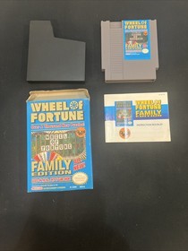 Wheel Of Fortune: Family Edition (Nintendo NES, 1990) Box & Manual - NO GAME!