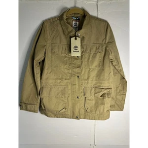 Timberland Womens Field Jacket S/P Beige Durable Water Repellent Utility - Picture 1 of 11
