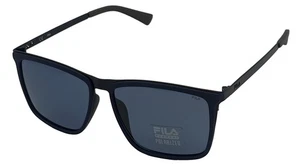 Fila Mens Matte Matte Blue Metal Sunglass Blue Polarized Lens SF8495. 1AQZ - Picture 1 of 13