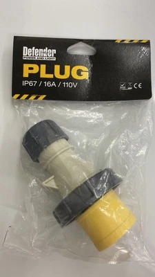 2 X Defender Plug  IP67 -110V- 16A Coupler  Socket Code E884306 - Image 1 of 4