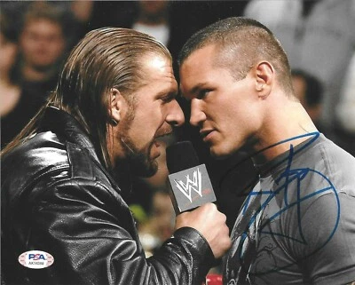 Foto autógrafa firmada por Randy Orton WWE 8x10 #4 con certificado de autenticidad PSA Foto 1 de 2