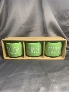NIB Rae Dunn “Good Chives Only” Herb Planters - Picture 1 of 5