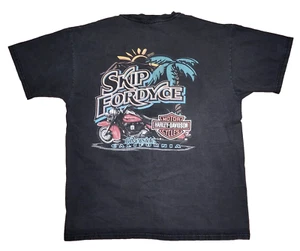 1999 HARLEY-DAVIDSON Black 100% Pre-Shrunk Cotton SKIP FORDYCE T-Shirt LARGE USA - Picture 1 of 12