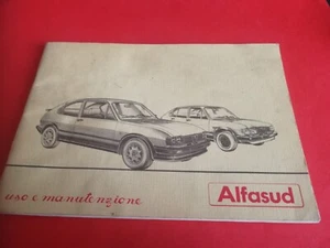 Alfa Romeo Alfasud TI QV+QO+Tutte Libretto Uso e Manutenzione Originale - Foto 1 di 5