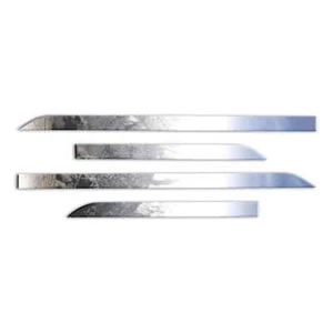 4Pc Flat Body Side Molding Trim 1 1/2" Stainless for 2007-2024 Toyota Sequoia - Picture 1 of 6