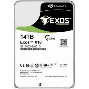 Seagate Exos X16 14tb hard drive 3.5" Enterprise HDD sata drive (ST14000NM001G) - Picture 1 of 5