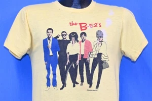 vintage 80s B-52s DEBUT ALBUM COVER NEW WAVE BAND ROCK LOBSTER YELLOW SMALL S - Picture 1 of 8