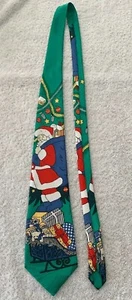 Enigma Mens Silk Christmas Tie - Picture 1 of 4