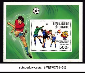 COSTA D'AVORIO - 1982 COPPA DEL MONDO DI CALCIO ESPANA '82 MIN/SHT MNH - Foto 1 di 1