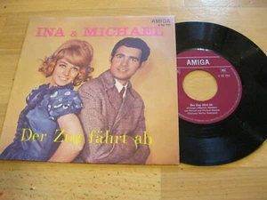 7" Single Ina & Michael Der Zug fährt ab Vinyl Amiga DDR 4 50 751 - Imagen 1 de 2