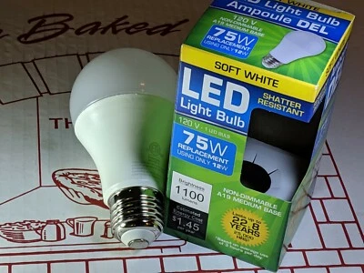 6 Pack New 75 Watt Equivalent LED Light Bulb 2700K  - Image 1 of 4