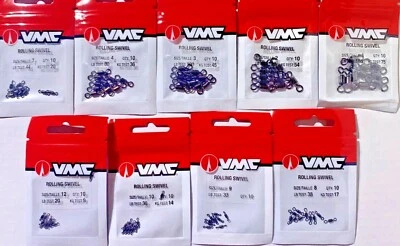 VMC RS  Rolling Swivel in 10 or 50 per value pack  Choose Size - Image 1 of 3