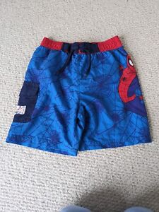 Boys Spiderman Swim Shorts Age 7-8
