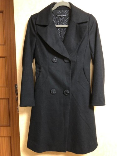 Alexander McQueen cappotto lungo donna esterno nero doppio bottone taglia 40