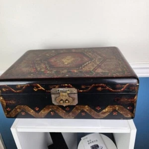 Castillian Imports Large Decorative Hinged Wooden Box - Picture 1 of 8