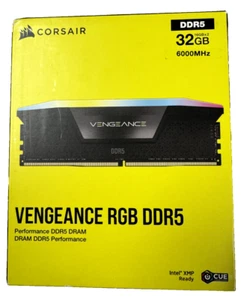 CORSAIR Vengeance RGB 32GB (2 X 16GB) 288-Pin PC RAM DDR5 6000 (PC5 48000) - Zdjęcie 1 z 2