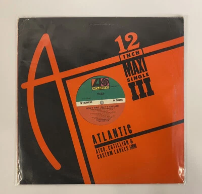 Deep • Don't Wait (Till It's Too Late) 12" LP Vinyl PROMO 33 Atlantic Records - Image 1 of 4