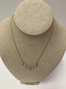 NEU Eliot Danori goldfarbene rosa Blume Kristall Halskette $ 85 - Bild 1 von 7