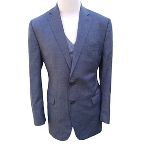 Giacca tuta Ralph Lauren grigio sottile uomo 40R lana tux su misura due bottoni - Foto 1 di 10