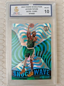 2022-23 Jayson Tatum Revolution Shockwave #32/50 MGC Graded - 10 - Picture 1 of 2