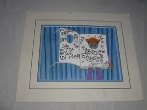 CEL DE PRODUCCIÓN MATE GRASA ALBERT RUDY PINTADO A MANO ARTE ANIMADO REAL ORIGINAL  - Imagen 1 de 4