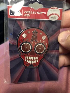 Los Angeles Angels Of Anaheim Jumbo “Sugar Skull” Pin - Picture 1 of 2