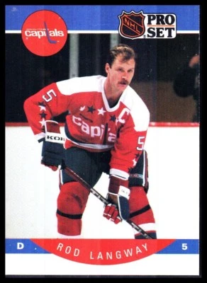 1990-91 Pro Set #314 Rod Langway - Image 1 of 2