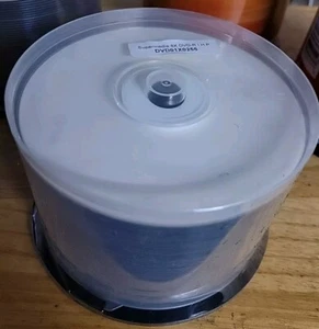 100 SUPERMEDIA 8X DVD-R  RECORDABLE CD'S WHITE PRINTABLE -2 50 PACKS NEW - Picture 1 of 8