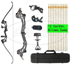 AAP Recurve Bow Set Archery Takedown Bow 64 Inch Target & Hunting Bow Arrows RH - Picture 1 of 10