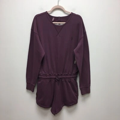 Mameluco Free People Movement para mujer púrpura oscuro manga larga cordón L Foto 1 de 4