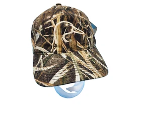 Ducks Unlimited Hat Camo Mossy Oak Cap Wetland Conservation Adjustable - Picture 1 of 5